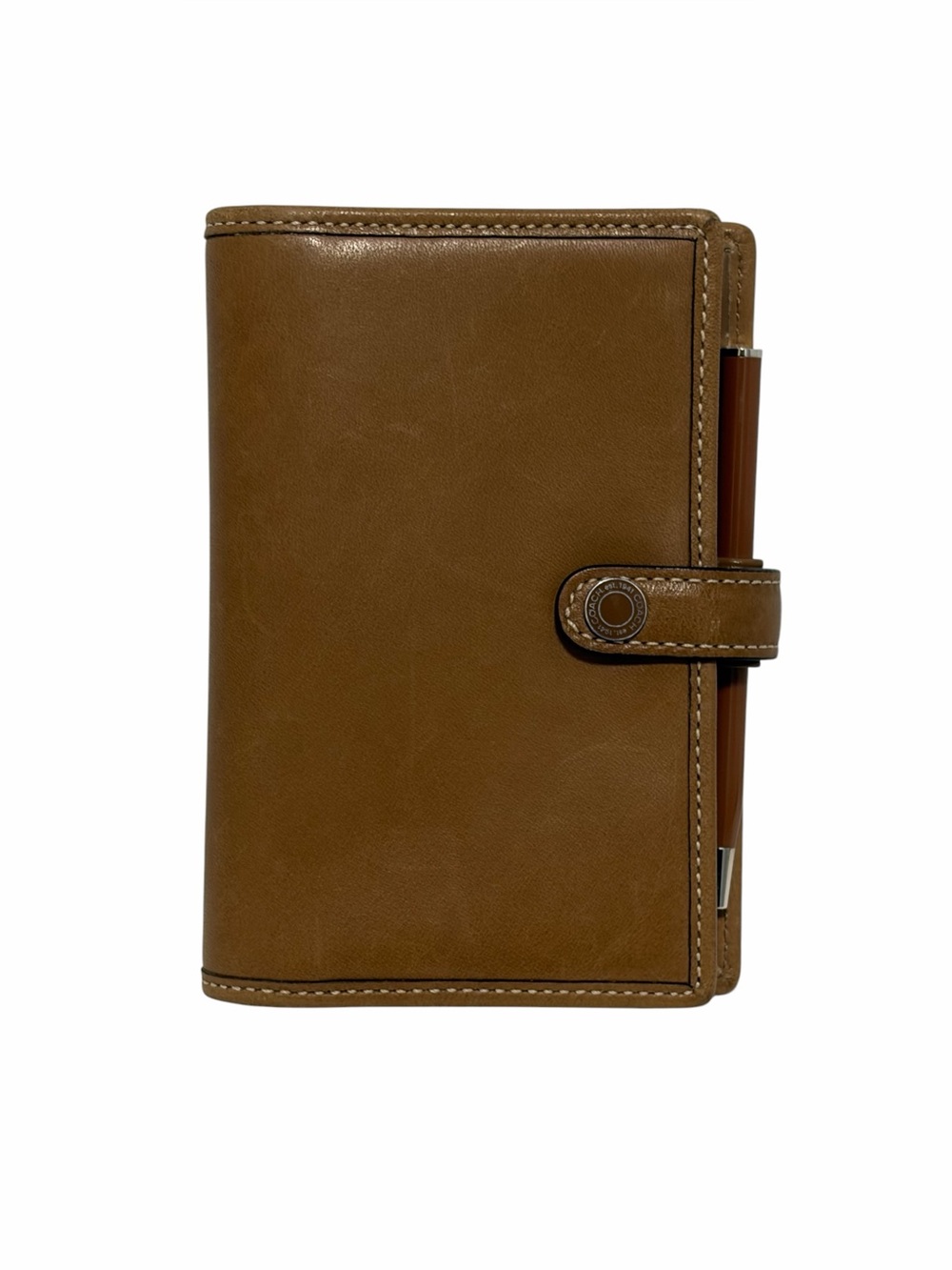 Coach Leather Tan Mini Journal Cover - Excellent Condition